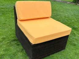 Bello Giardino Komplet poszewek na poduszki mebli ogrodowych 70x70 i 70x30  siedzisko + oparcie  Żółte