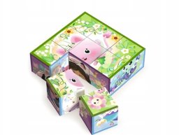 Trefl TREFL Zabawka drewn.Block puzzle KociD.Gabby 62007