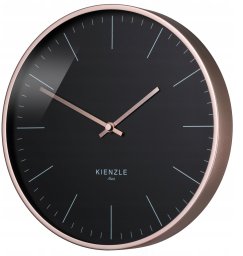Dewalt KIENZLE DCF Radio-Control.Wall Clock Modern 25cm rose gold/blk.