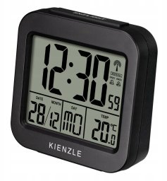 KIENZLE Travel Alarm Clock with Indoor Temperature Display