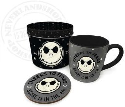 "Cheers and Fears" Zestaw prezentowy Puszka + Kubek + Podkładka Nightmare Before Christmas