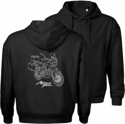 Topslang Bluza z kapturem motocyklowa z motocyklem na motor Honda Africa Twin CRF1100 L Adventure męska czarna XXL
