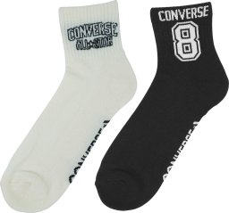 Converse Skarpety Converse 2 pak białe, czarne E1345A 39-42