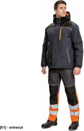 CERVA KNOXFIELD WINTER - męska, dziana, dwustronna kamizelka z odpinanym kapturem - antracyt XS