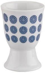 Cilio Kieliszek na jajko Cilio Amici, porcelana, śred. 5 x 7 cm, niebieskie kropki