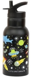 A Little Lovely Company Butelka ze słomką dla dzieci termiczna GALAXY 0,35 L / A Little Lovely Company