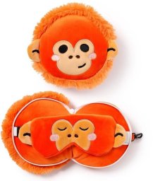 Puckator Poduszka podróżna i maska na oczy Orangutan