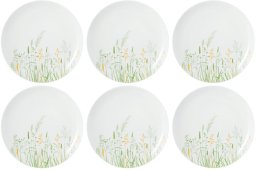 La Porcellana Bianca Seltmann Meadow Grasses Green Zestaw 6 talerzy obiadowych 27.5 cm