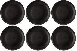 La Porcellana Bianca Seltmann Liberty Velvet Black Zestaw 6 talerzy do sałatek 22.5 cm
