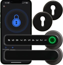 Spreest ZAMEK ELEKTRONICZNY KLAMKA DO DRZWI NA KOD SZYFR TTLOCK SMART APLIKACJA