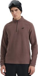 4f Bluza polarowa męska 4F M065 brązowa 4FWAW25UFLEM065 80S L
