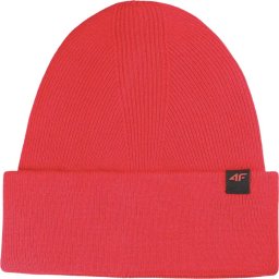 4f Czapka zimowa ciepła 4F U556 czerwona 4FWAW25ACAPU556 62S