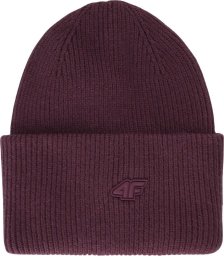 4f Czapka zimowa ciepła 4F U562 bordowy 4FWAW25ACAPU562 60S