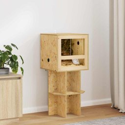 vidaXL vidaXL Terrarium Brązowy 40 x 40 x 40 cm OSB