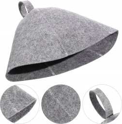 PrzydaSie CZAPKA DO SAUNY FILCOWA OCHRONNA KAPELUSZ DZWON SAUNA UNIWERSALNA UNISEX