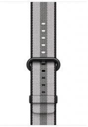 Apple Pasek z plecionego nylonu w kolorze czarnym (w prążki) do koperty 42 mm (MQVR2ZM/A)