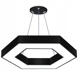 Lampa sufitowa Interlook Lampa sufitowa wisząca żyrandol LED 60cm Hexagon