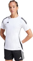 Adidas Koszulka damska adidas Tiro 24 Jersey biało-czarna IS1024 S