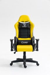 Fotel Cobra Rebel CR201 Żółto-czarny (CR201 żółto-czarny)