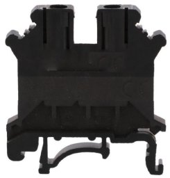 Ergom Złączka szynowa 1-torowa ZJU2-2.5/BK 2,5mm2 czarna R34RR-07010000245