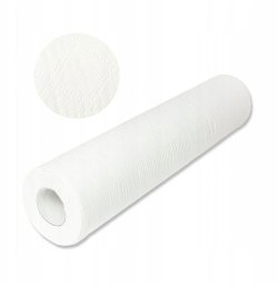 Activeshop Jednorazowe prześcieradło papierowe podfoliowane 50 x 50 cm, białe