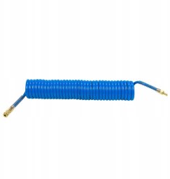 Wąż do pralki i zmywarki Forsage Wąż pneumatyczny spiralny PU 10x14mm 20m z szybkozłączami