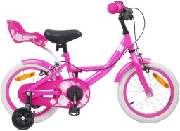 vidaXL vidaXL Rower Dziecięcy 12 Cali dla dzieci w wieku 2-4 lata Różowy