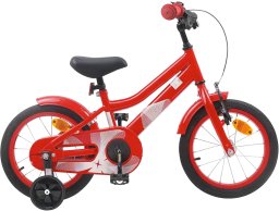 vidaXL vidaXL Rower Dziecięcy 14 Cali dla dzieci w wieku 3-5 lat Czerwony