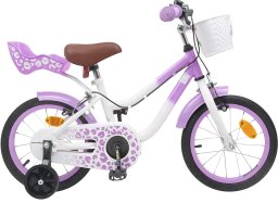 vidaXL vidaXL Rower Dziecięcy 12 Cali dla dzieci w wieku 2-4 lata Fioletowy