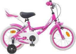 vidaXL vidaXL Rower Dziecięcy 12 Cali dla dzieci w wieku 2-4 lata Różowy