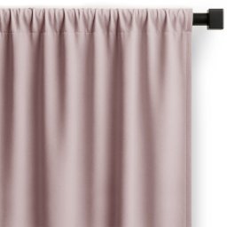 Fabryka Firan Zasłona gotowa CARLI na taśmie gładka 140x270 pudrowy róż salon Restilo