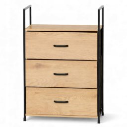 Okmed M19H ELEGANCKA SZAFKA 3 SZUFLADY JASNY