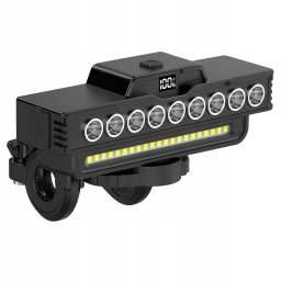 VERGIONIC L8T LAMPKA ROWEROWA LED PRZEDNIA 7 TRYBÓW USB C,