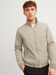 Kurtka męska Jack & Jones Jack&Jones kurtka bomberka JJERUSH HARRINGTON BOMBER NOOS 12204277 Crockery Xl