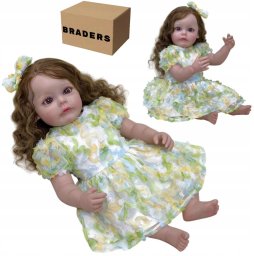 Happy Kiddo Śpiąca Lalka Alicja Reborn 55 cm Jak Prawdziwe Niemowlę Realistyczna Brader