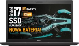 Laptop poleasingowy Dell Dell Latitude 7480 i7-6600U 16 GB 512 GB SSD 14" IPS W11 Pro NOWA BATERIA