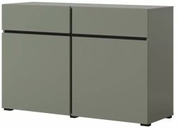 Helvetia Komoda CROSS 2D2S 119cm zielona/czarna HELVETIA