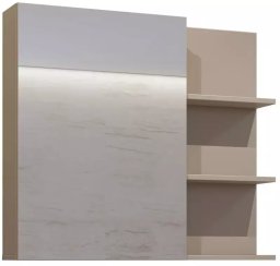 Helvetia Szafka łazienkowa GAJA 1D 78cm congo z lustrem HELVETIA