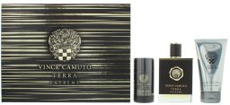 Vince Camuto Set Vince Camuto: Terra Extreme, Eau De Toilette, For Men, 100 ml + Terra Extreme, Anti-Perspirant, Deodorant Stick, For Men, 71 g + Terra Extreme, Shower Gel & Shampoo 2-In-1, 150 ml For Men