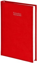 Kalkulator WOKÓŁ NAS Kalendarz naucz. 2026/2027 A5 dz. Vivella czerwony
