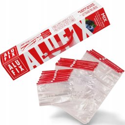 Alufix Woreczki domowe ALUFIX Zip-Fix, mix rozmiarów, 15 szt.