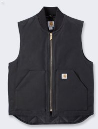 Carhartt Kamizelka V01 Firm Duck Insulated Black (.106676.BLK.S004)