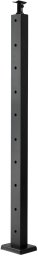 Cavatorta Słupki balustrady liniowej 91 cm stal nierdzewna, otwory montażowe, czarne
