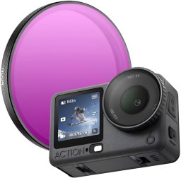 Filtr SunnyLife Filtr ND64 Szary Neutralny Ochronny do kamery sportowej DJI OSMO ACTION 6