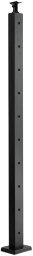 Cavatorta Słupki balustrady linowej 91 cm stal nierdzewna, otwory montażowe, czarne