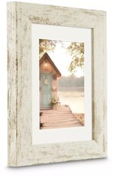 Ramka Hama Cottage Biały 13x18 Sztuczny w tym passe-partout 193344