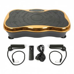 ExtraLink Moonwalk Spin Move Platofrma Wibracyjna do Ćwiczeń Fitness 200W złota