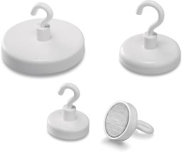 Magnetoplan Magnetoplan 52636, Indoor, Universal hook, White, Magnet, 8 kg, 3.6 cm