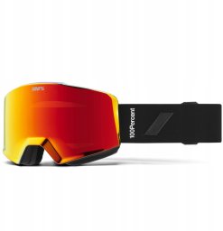 100% 100percent Snow NORG HiPER Essential Black Red ML Mirror