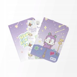 DKD Home Decor BT21 - Zestaw zeszytów A6 MANG (3 sztuki)